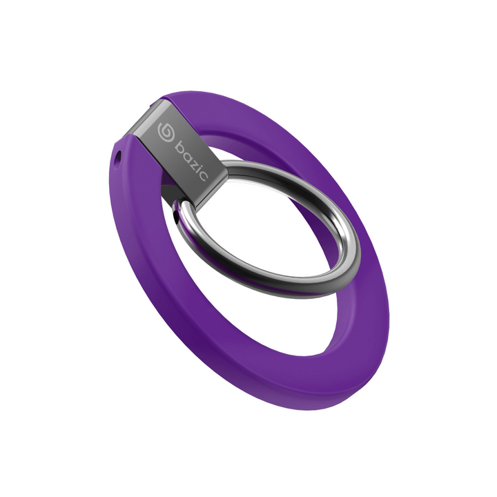 BAZIC GOMAG GRIP, MAGSAFE COMPATIBLE MAGNETIC PHONE GRIP - PURPLE