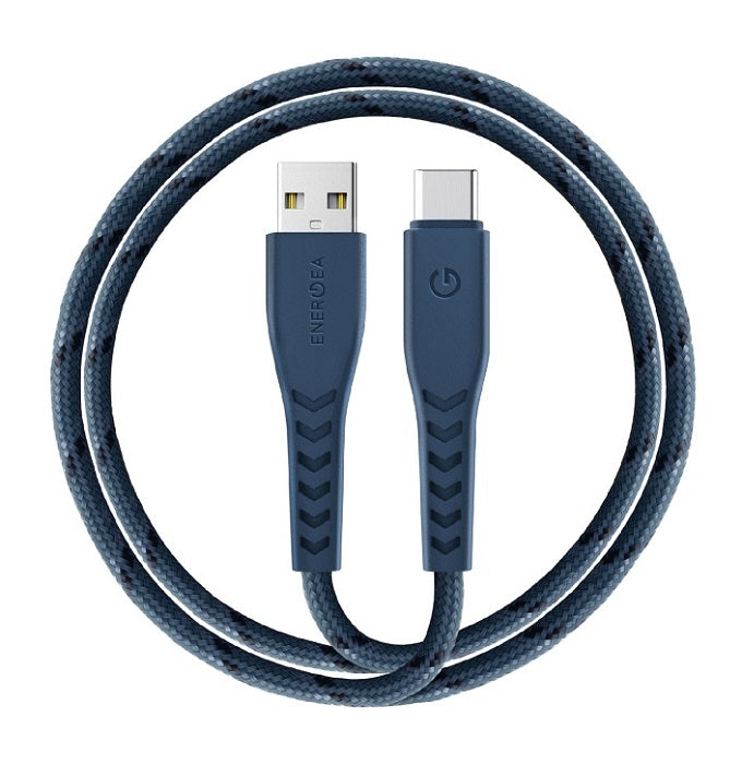 ENERGEA NYLOFLEX USB2.0 USB-A TO USB-C 5A UNIVERSAL CABLE 1.5M BLUE