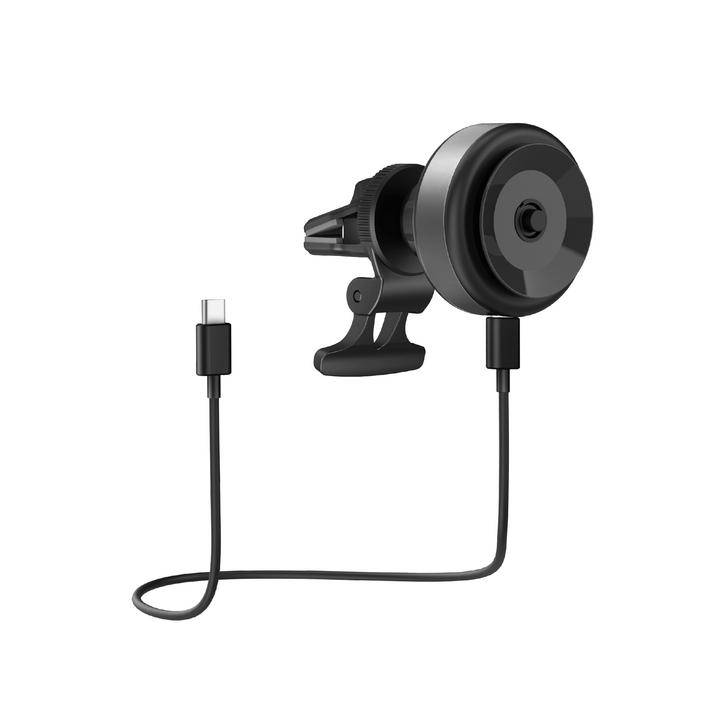 ENERGEA AIRLOCK, VACUUM PHONE MOUNT WITH 15W WIRELESS CHARGING - GUNMETAL