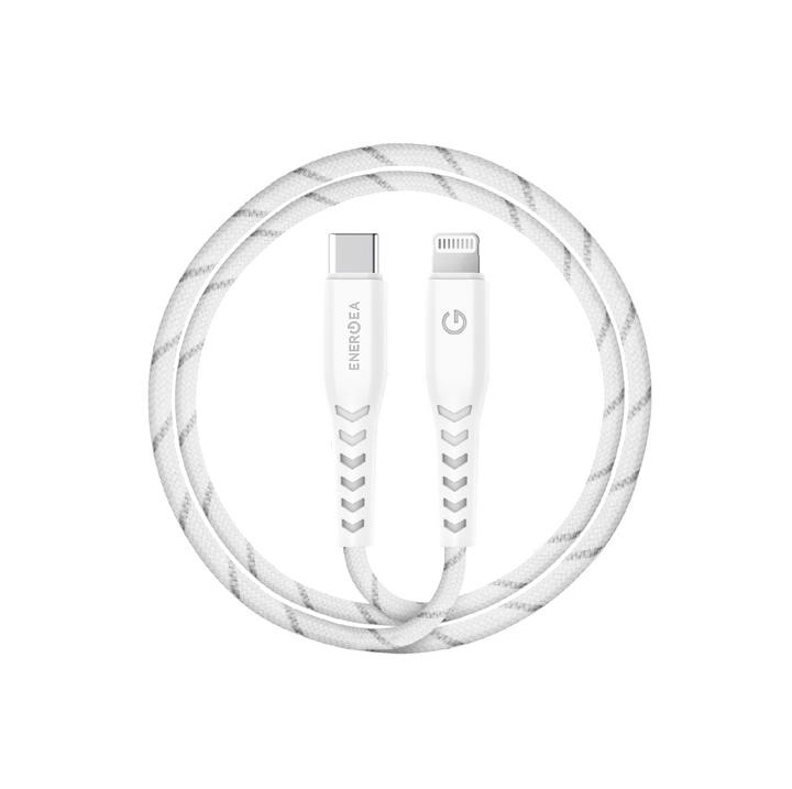 ENERGEA NYLOFLEX CABLE, USB-C TO LIGHTNING C94 MFI 1.5M – BLACK