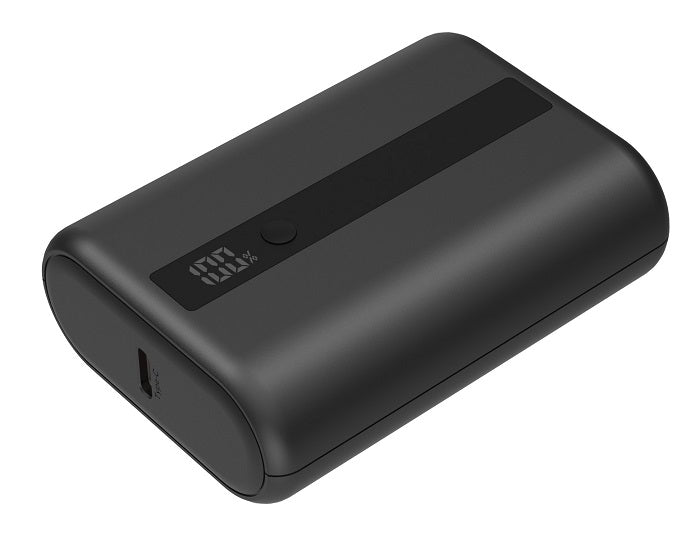 ENERGEA COMPAC MINI 3 WITH DISPLAY PD3.0/USB/USB3.0/SCP/ POWERBANK, 10000MAH LI-ION - GUNMETAL BLACK