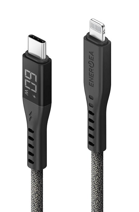 ENERGEA FLOW C-L MFI DISPLAY CABLE WITH MCT 1.5M - BLACK