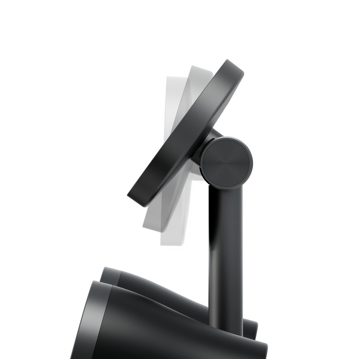 ENERGEA MAGAUDIO STAND, 2IN1 SPEAKERPHONE & QI2 MAGNETIC FAST WIRELESS CHARGER - GUNMETAL