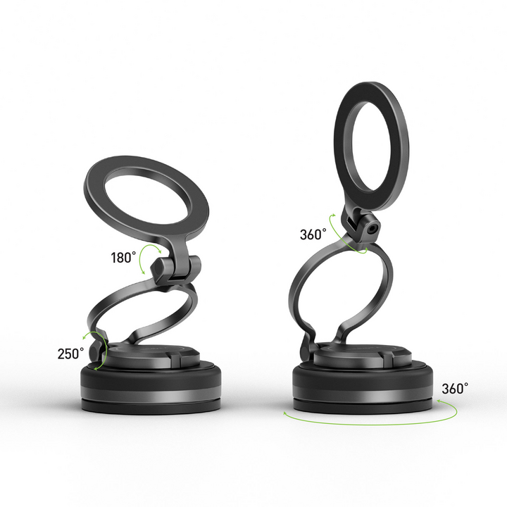 ENERGEA MAGMOUNT FLEX, QUAD AXIS MAGSAFE HOLDER (DASHBOARD/WINDOW) - GUNMETAL