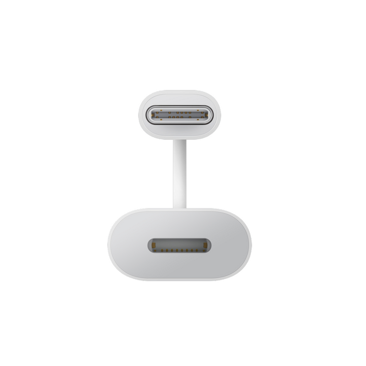 BAZIC GOCHARGE, C-LIGHTNING ADAPTER FOR POWER AND DATA TRANSFER. SUPPORTS CARPLAY - WHITE