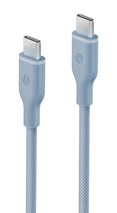 BAZIC GOCHARGE WEAVE C-C CABLE 480MBPS, 60W 1.5M - BLUE