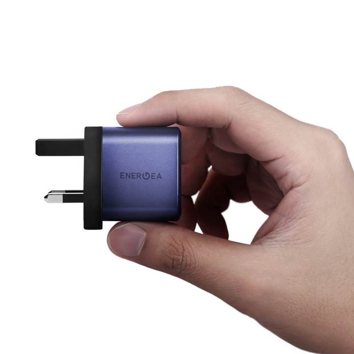Energea AmpCharge 45 AVS Wall Charge 45W With Max 60W (UK) - Indigo Blue