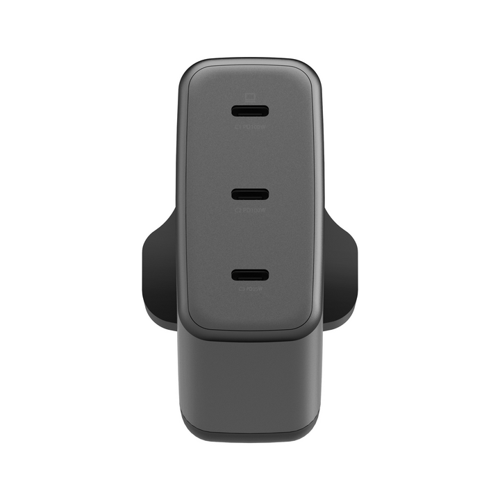 ENERGEA AMPCHARGE GAN100, 3C PD/PPS/SCP/QC3.0/AFC/FCP/ WALL CHARGER,100W (UK) - GUNMETAL