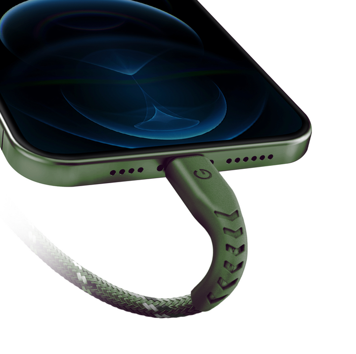 ENERGEA NYLOFLEX CABLE, USB-C TO LIGHTNING C94 MFI 1.5M – BLACK