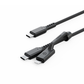 ENERGEA FLOW DUO 2-IN-1  C TO C + LIGHTNING CABLE, 480MBPS, 240W, 1.5M -BLACK
