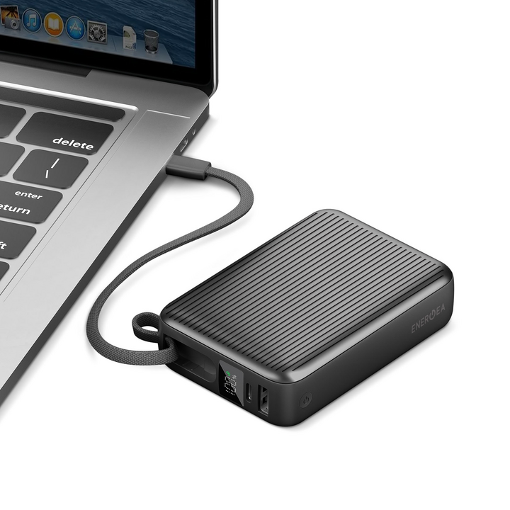 ENERGEA INTEGRA ULTRA 45, 20000MAH POWERBANK WITH BUILT IN USB-C CABLE PD45W -  GUN