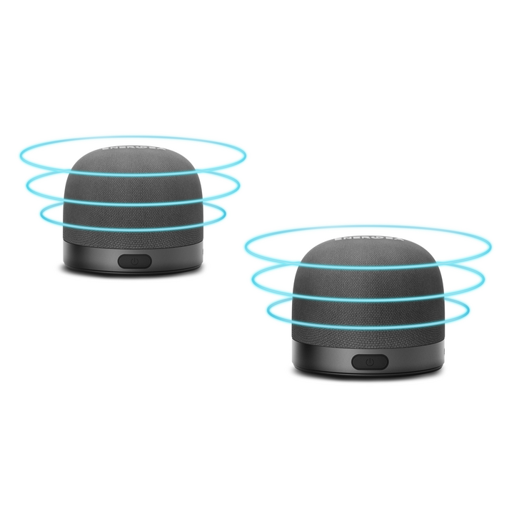 ENERGEA MAGAUDIO GO PLUS, QI PORTABLE MAGSAFE SPEAKER WITH LANYARD - CHARCOAL