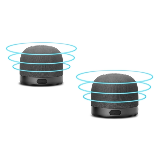 ENERGEA MAGAUDIO GO PLUS, QI PORTABLE MAGSAFE SPEAKER WITH LANYARD - CHARCOAL