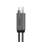 BAZIC GOCHARGE ALUCABLE, 4 IN 1 ALUMINIUM CHARGING CABLE WITH USB A/C INPUT AND USB C/LIGHTNING OUTPUT. PD FAST CHARGE 1M