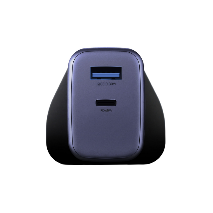 Energea AmpCharge 45 AVS Wall Charge 45W With Max 60W (UK) - Indigo Blue