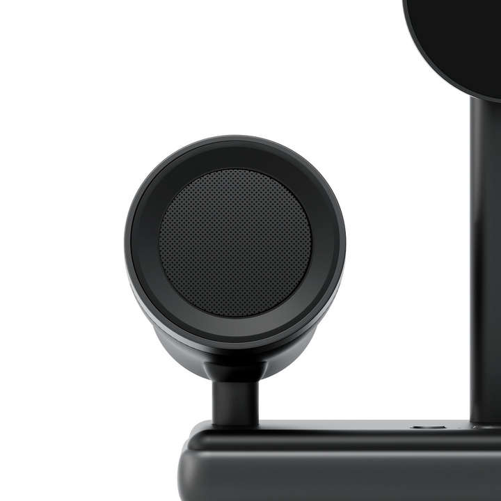 ENERGEA MAGAUDIO STAND, 2IN1 SPEAKERPHONE & QI2 MAGNETIC FAST WIRELESS CHARGER - GUNMETAL