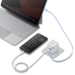 BAZIC GOPORT RETREK 35W, USB-C GaN WALL CHARGER (UK) WITH 70CM BUILT-IN CABLE - WHITE