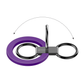 BAZIC GOMAG GRIP, MAGSAFE COMPATIBLE MAGNETIC PHONE GRIP - PURPLE