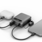 ENERGEA COMPAC LOOP 10K, 10000MAH UNIVERSAL POWERBANK WITH USB-C CABLE STRAP - GUNMETAL