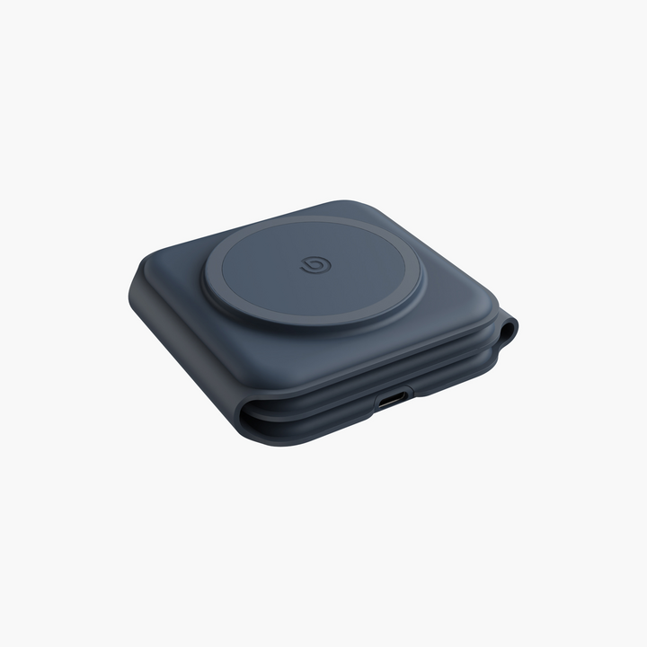 BAZIC GOMAG TRIO PLUS, 3IN1 ELEVATED FOLDABLE MAGNETIC WIRELESS CHARGER 15W IPHONE/WATCH/AIRPODS - NAVY BLUE