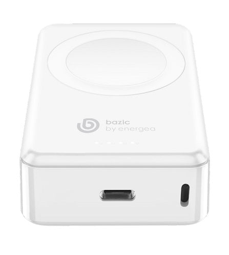 BAZIC GOPOWER MINI, 4000MAH PORTABLE APPLE WATCH CHARGER - WHITE