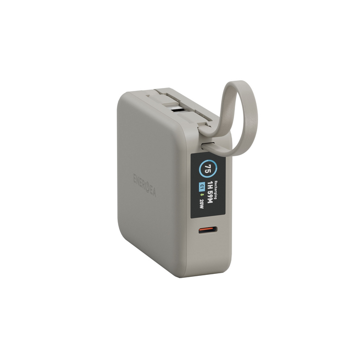 ENERGEA MAGPAC MINI PLUS 10000MAH MAGSAFE COMPATIBLE POWER BANK WITH BUILT-IN C CABLES & DISPLAY