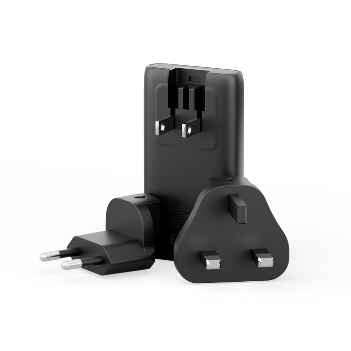 ENERGEA TRAVELWORLD EDGE 65, 2C PD/PPS/QC3.0 WALL CHARGER,65W (US+UK+EU)