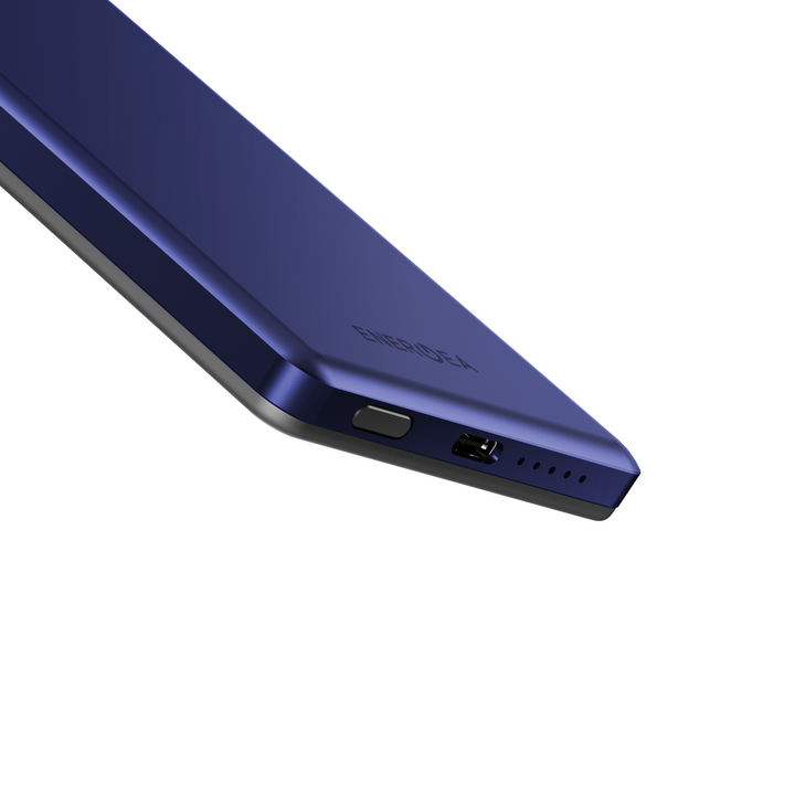 ENERGEA ALUPAC MINI,  5000MAH MINI ALUMINIUM MAGSAFE COMPATIBLE POWER BANK - INDIGO BLUE