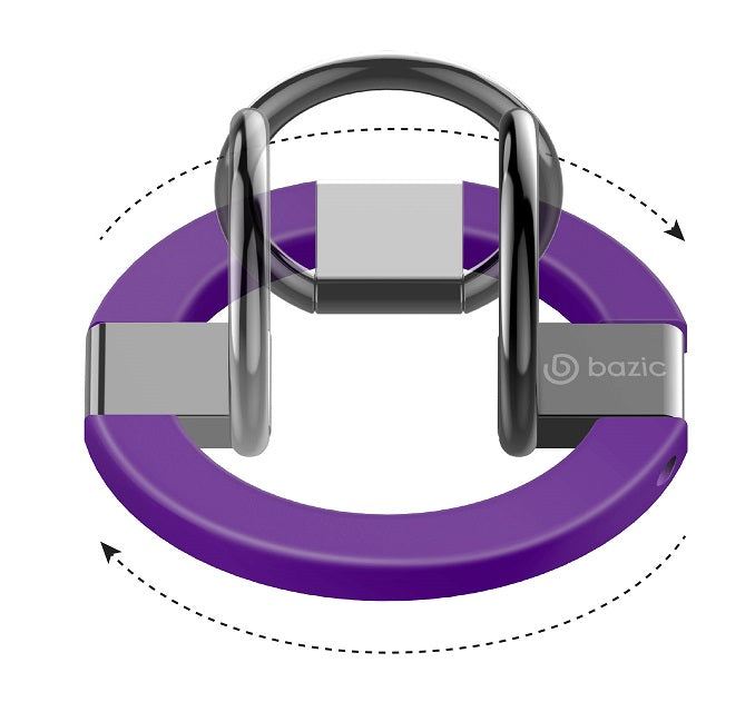 BAZIC GOMAG GRIP, MAGSAFE COMPATIBLE MAGNETIC PHONE GRIP - PURPLE