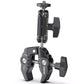 Ulanzi R094 Super Metal Clip with Dual Ball Head Magic Arm Clip with 1/4" 3/8" Aperture for DSLR Camera Light Microphone Holder
