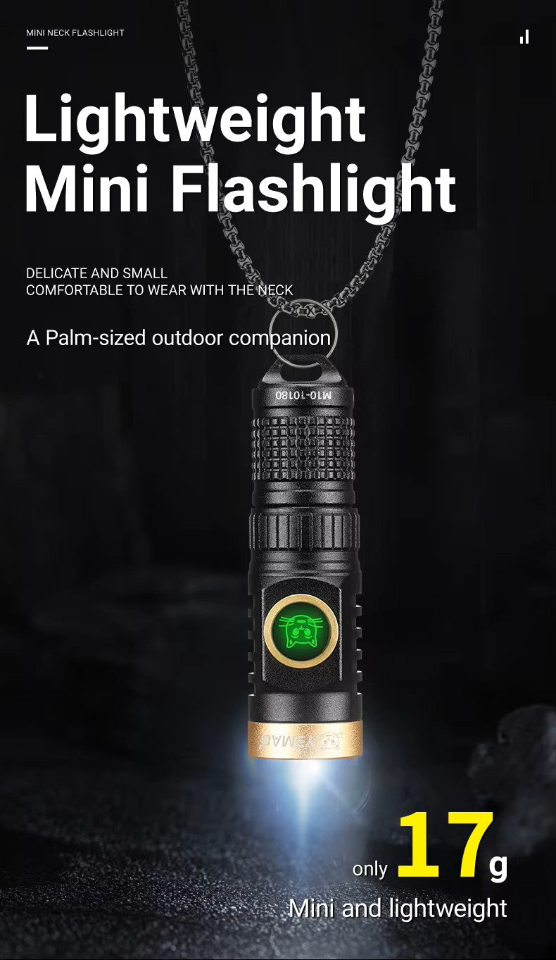 YEMAO M10 MULTI-FUNCTIONAL TG3 BULB MINI NECKLACE FLASHLIGHT