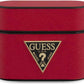 Guess Pu Saffiano Round Shape Case With Metal Logo For Airpods Pro 1st GEN