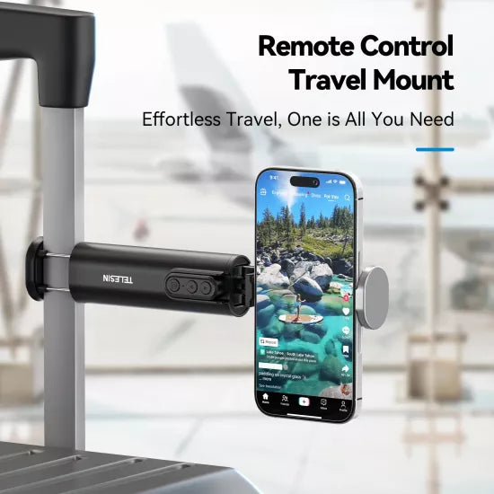 TELESIN Remote Contro Travel Mount-Clamp Type BLACK