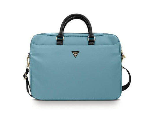 Guess Nylon Triangle Logo bag for a 16" laptop - blue