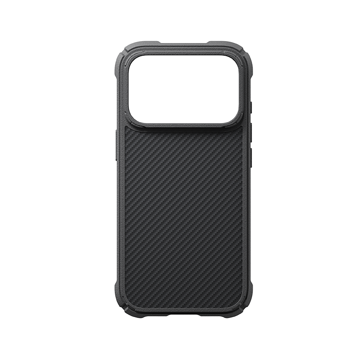 PIATAK Cairn Case for iPhone 18 Pro Classic-Black Grey(Twill)-01