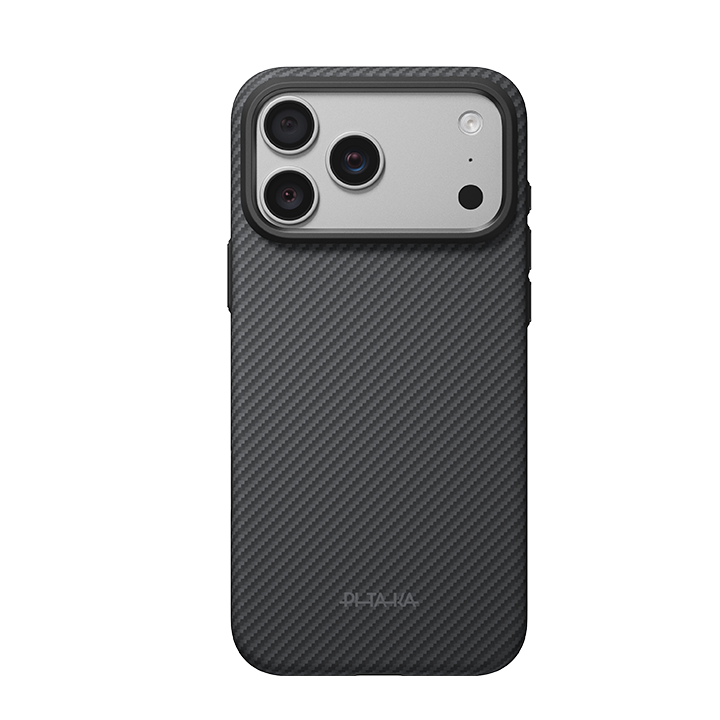 PITAKA Summa Case for iPhone 18 Pro Max Classic-Black Grey(Twill)-01