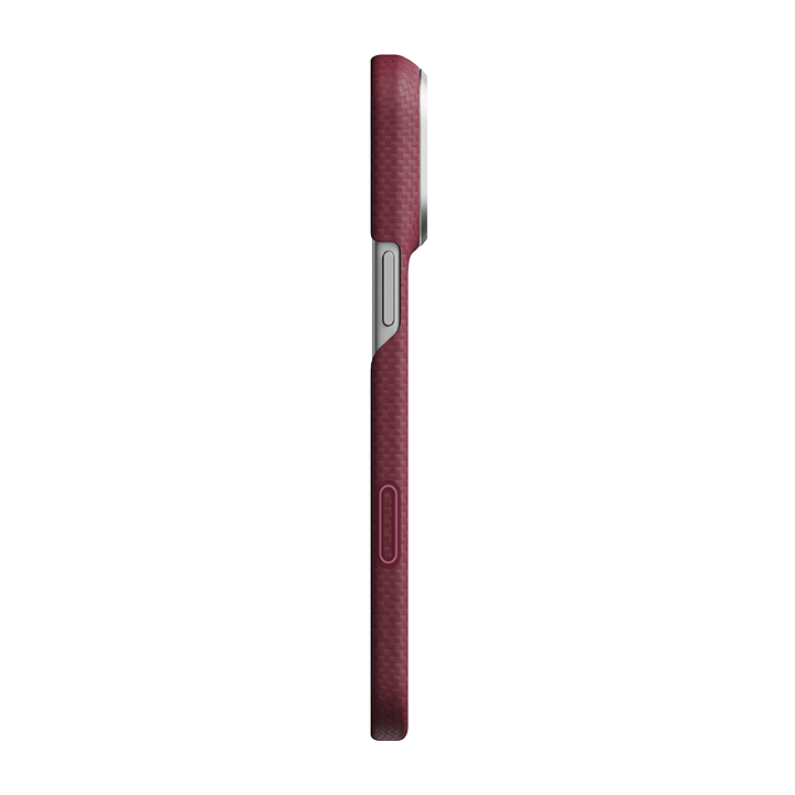 PITAKA Edge Case For iPhone 18 Pro Burgundy (Argyle)-03