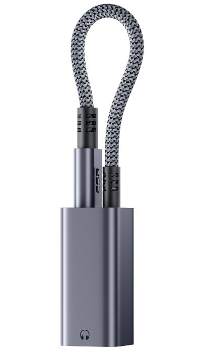 ESR 2-in-1 USB-C Headphone Adapter - Grey