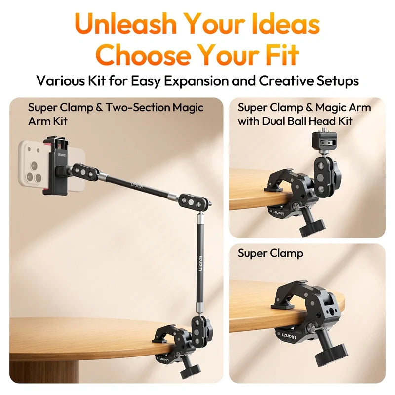 Ulanzi CO78 Magic Arm Kit(Super Clamp & Two-Section Magic Arm Kit)