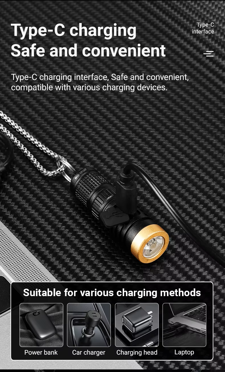 YEMAO M10 MULTI-FUNCTIONAL TG3 BULB MINI NECKLACE FLASHLIGHT