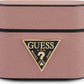 Guess Pu Saffiano Round Shape Case With Metal Logo For Airpods Pro 1st GEN