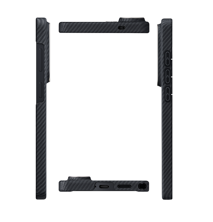 PITAKA Edge Ultra-Slim Case for Samsung S26 Ultra -Black/Grey Twill