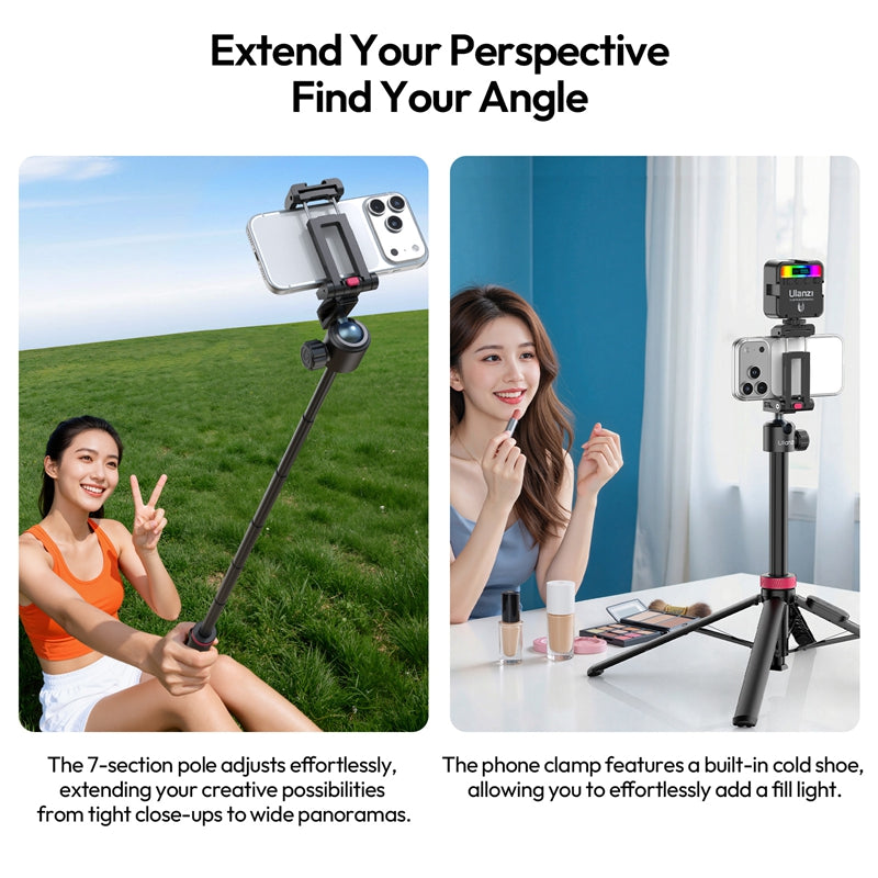 Ulanzi MT-44 B 2-in-1 Selfie Stick Tripod (1.49m)