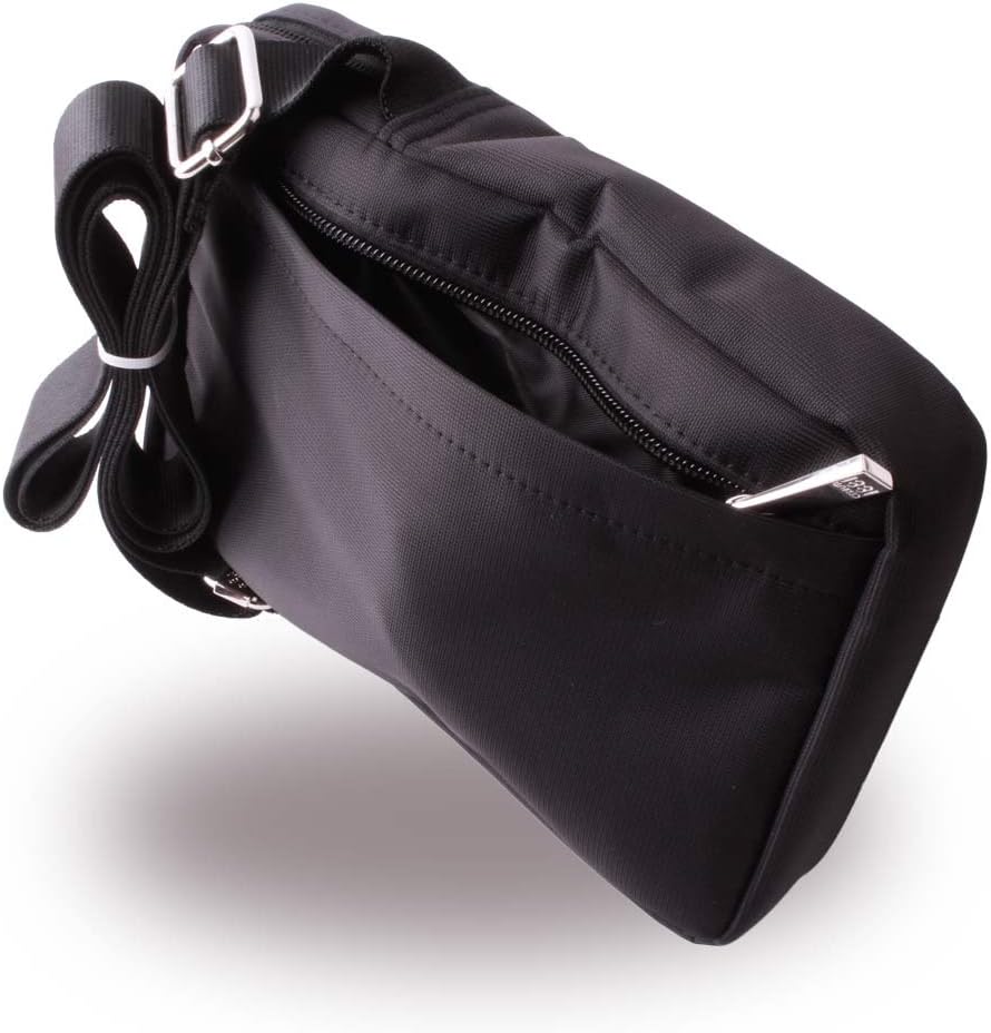 Cerruti Nylon - Leather Tablet Bag 10- Black