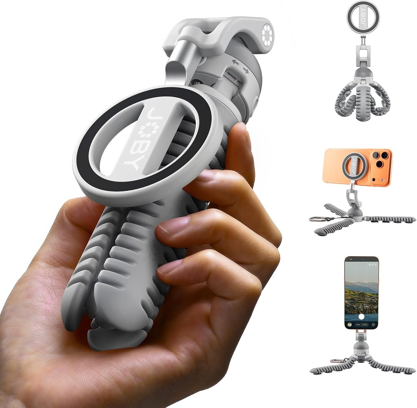 JOBY PodZilla Suction Tripod MagSafe Kit Grey