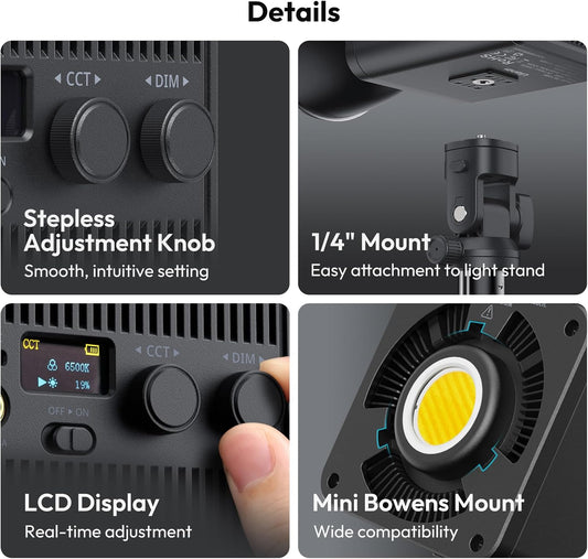 Ulanzi ML100RGB 100W RGB COB Light (UK Adapter)