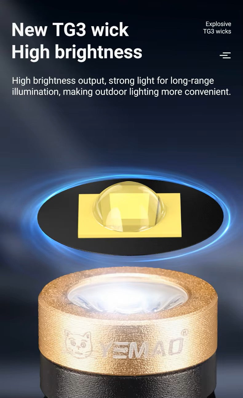 YEMAO M10 MULTI-FUNCTIONAL TG3 BULB MINI NECKLACE FLASHLIGHT