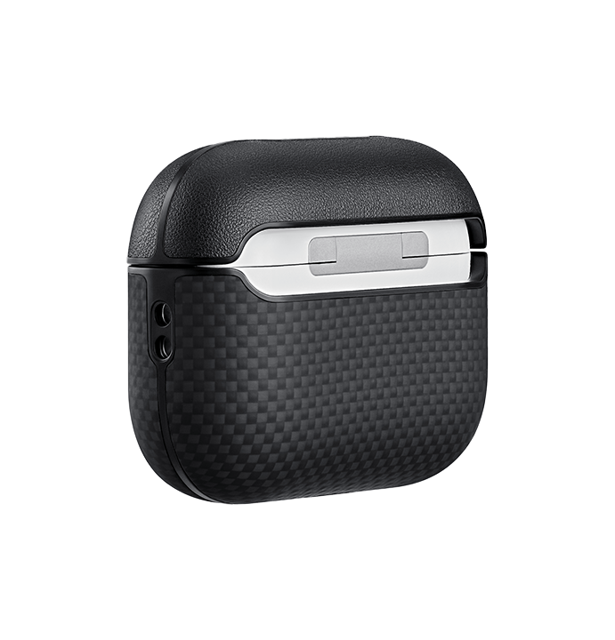 PITAKA Aramid Fiber Magnetic Case for AirPods Pro3 - Black/Gray