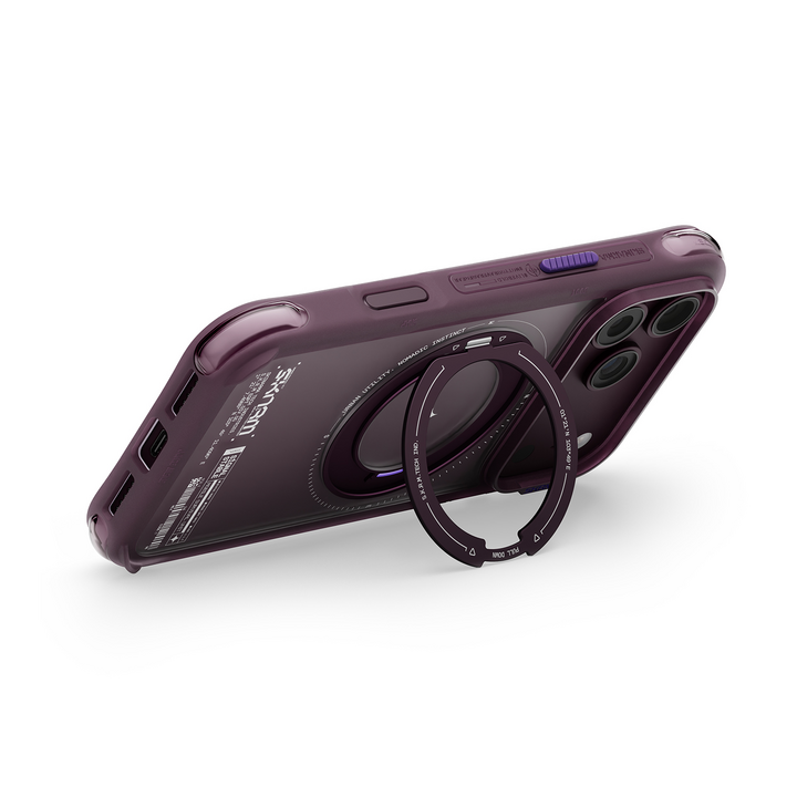 SKINARMA IPHONE 18 PRO 6.3"" (2026) ATLAS (ROTATING KICK-STAND) - Burgundy
