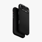 Hybrid iPhone case with MagClick slot, black textured back with camera cutout